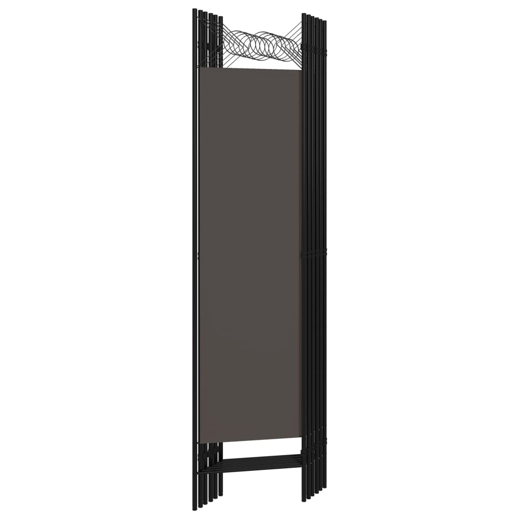 vidaXL 6-Panel Room Divider Anthracite 240x180 cm