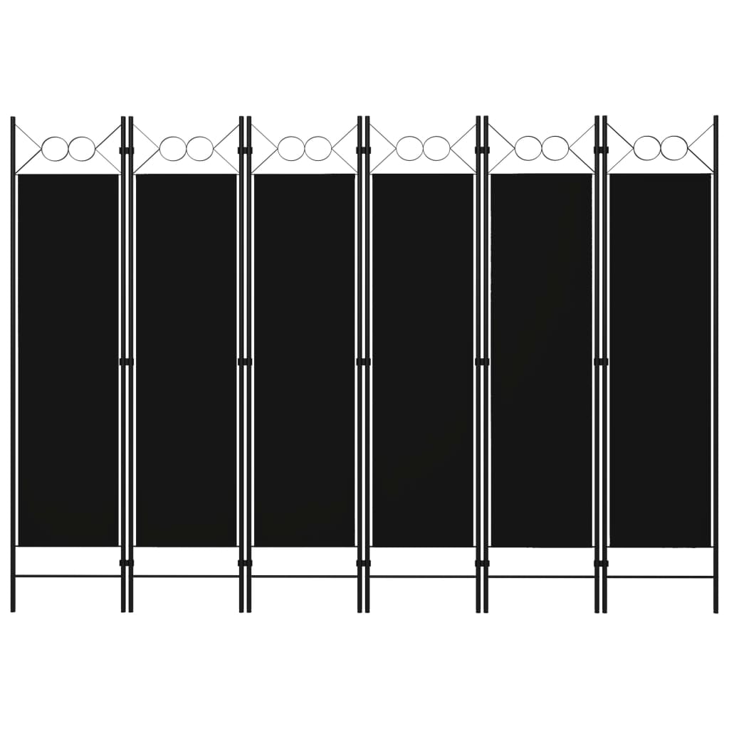 vidaXL 6-Panel Room Divider Anthracite 240x180 cm