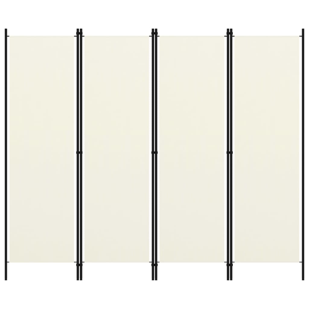 vidaXL 4-Panel Room Divider Anthracite 200x180 cm