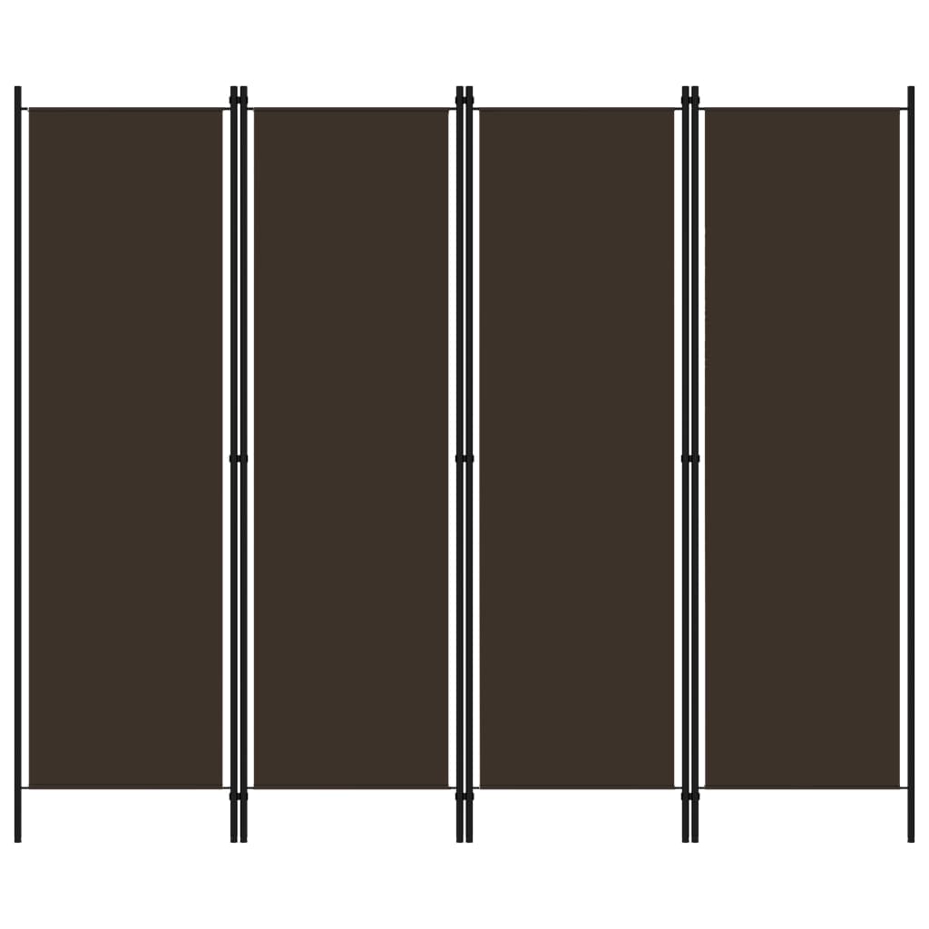 vidaXL 4-Panel Room Divider Anthracite 200x180 cm