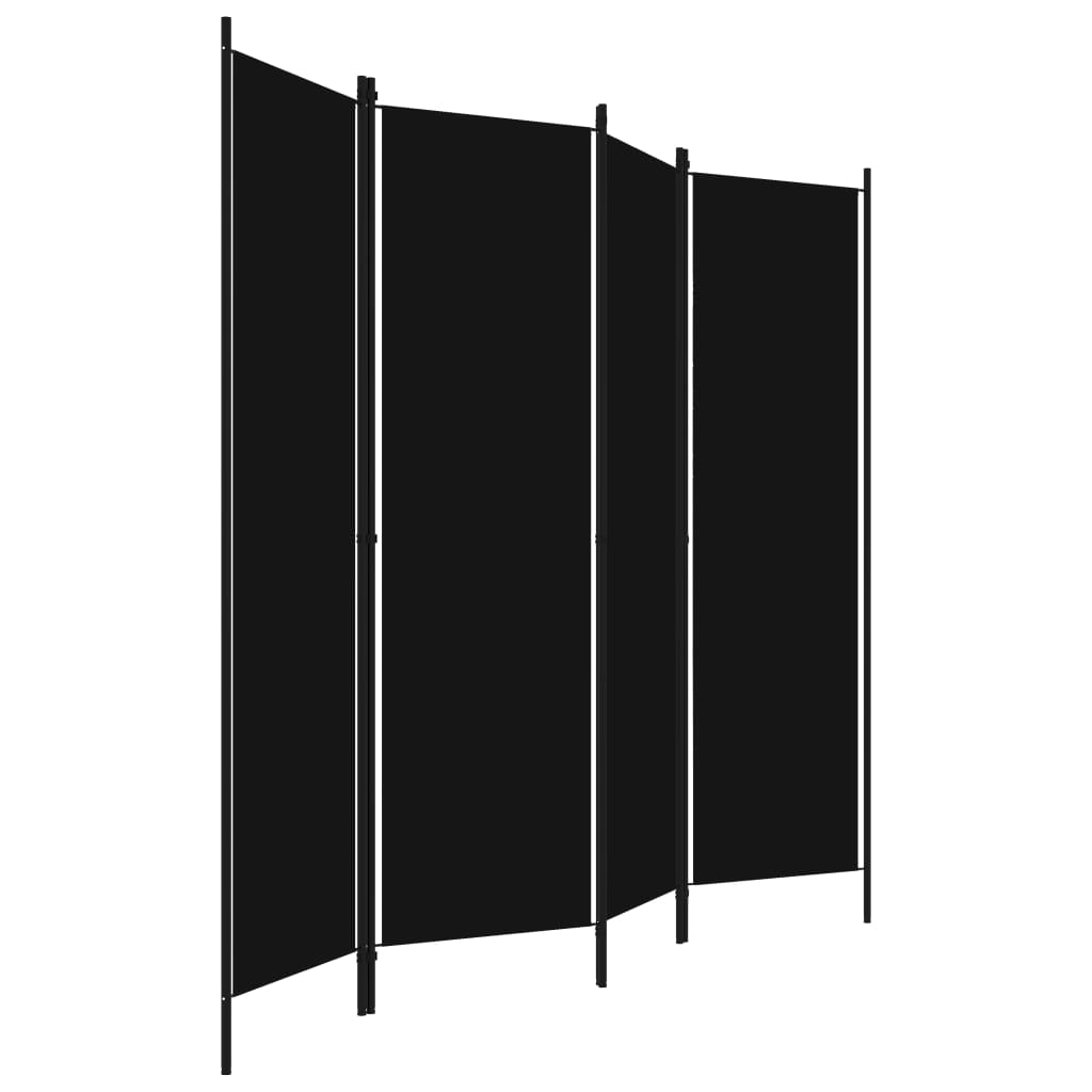 vidaXL 4-Panel Room Divider Anthracite 200x180 cm