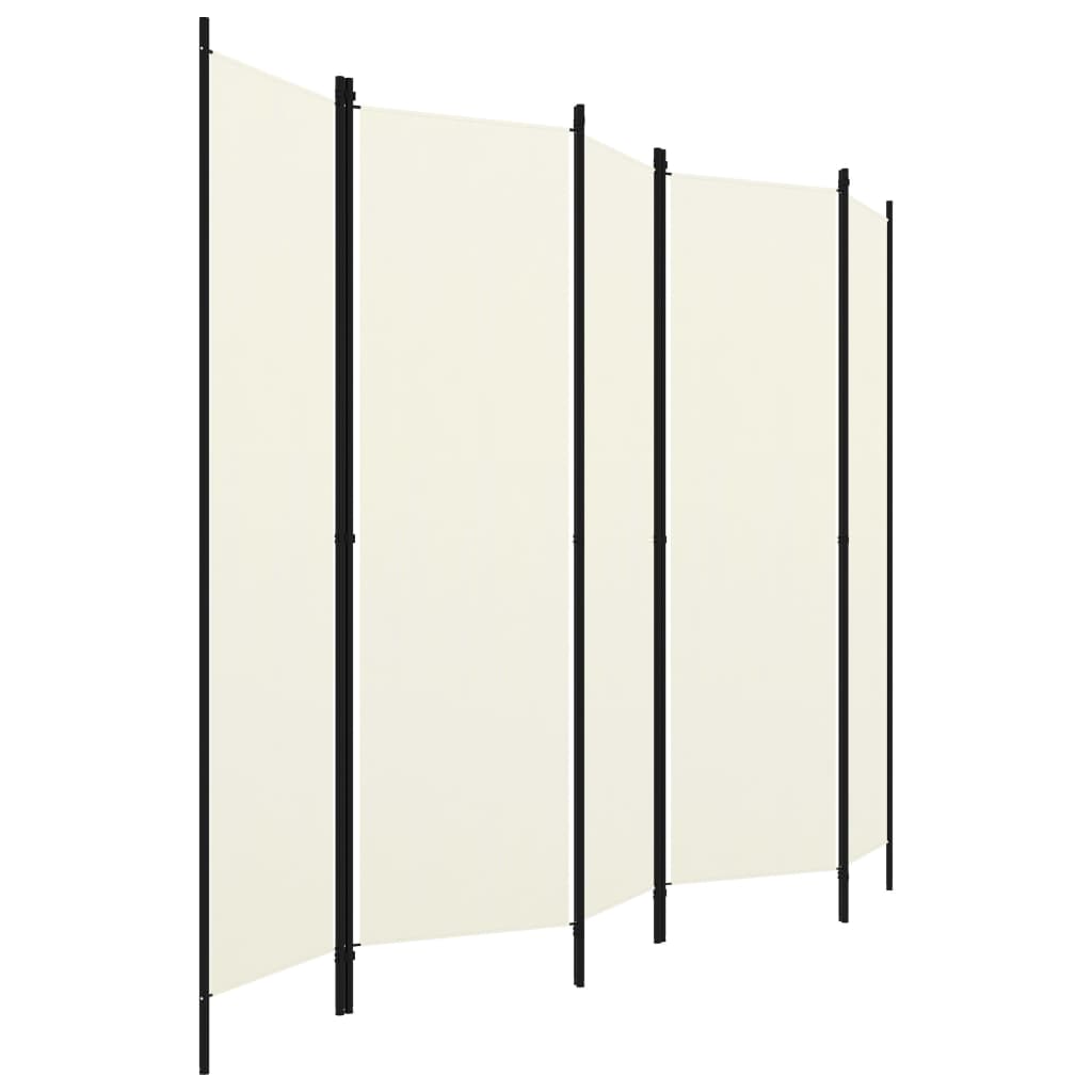 vidaXL 5-Panel Room Divider Anthracite 250x180 cm