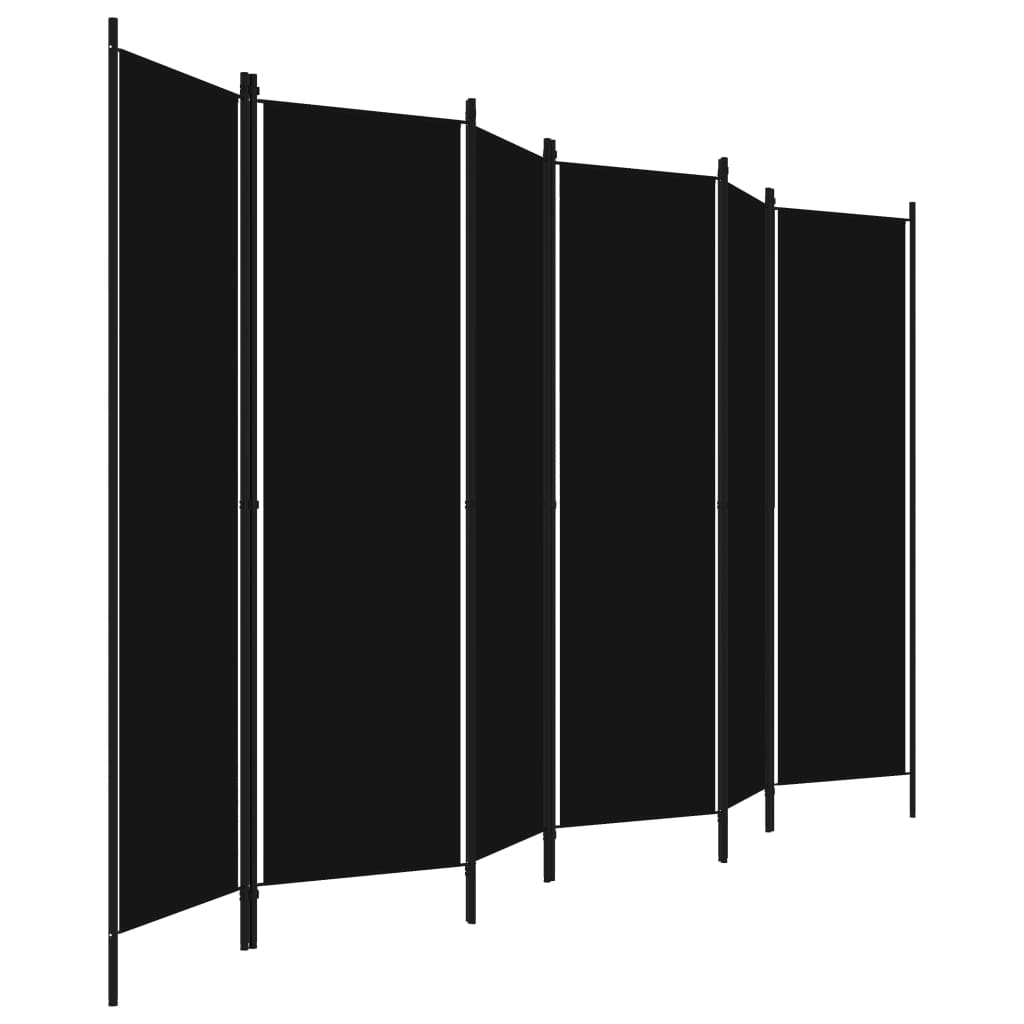 vidaXL 6-Panel Room Divider Anthracite 300x180 cm