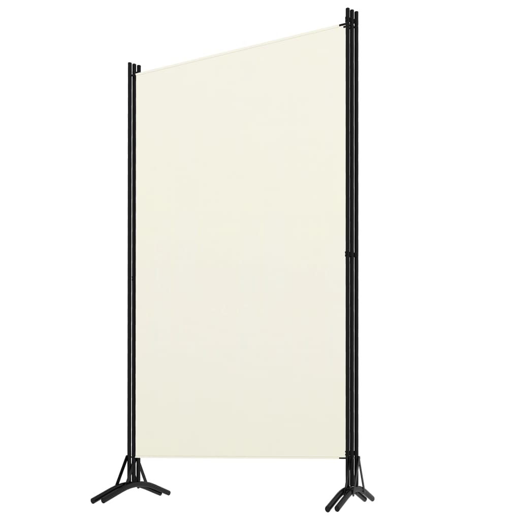 vidaXL 3-Panel Room Divider Black 260x180 cm