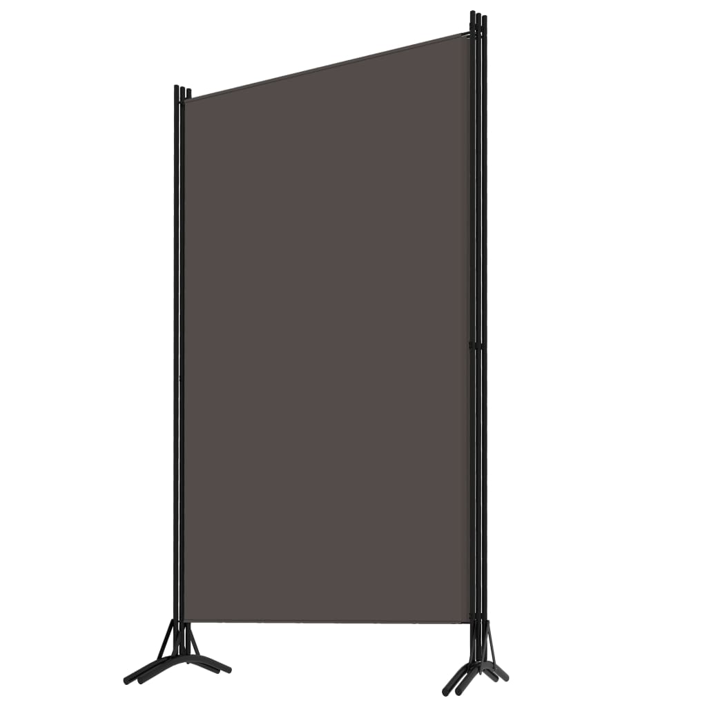 vidaXL 3-Panel Room Divider Black 260x180 cm