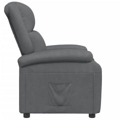 vidaXL Recliner Chair Black Faux Leather