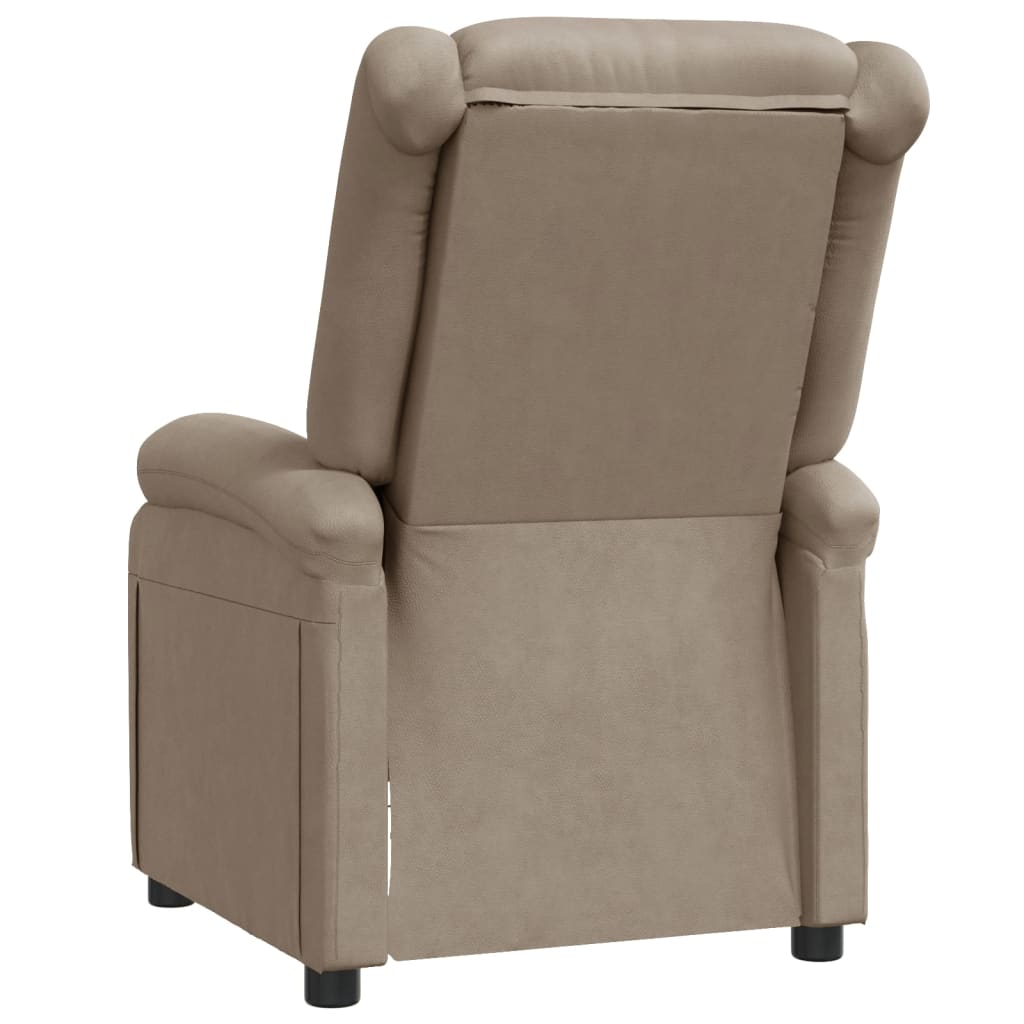 vidaXL Recliner Chair Black Faux Leather