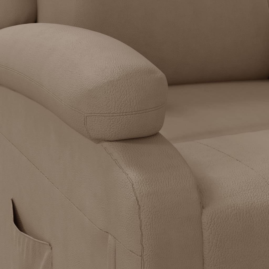 vidaXL Recliner Chair Black Faux Leather