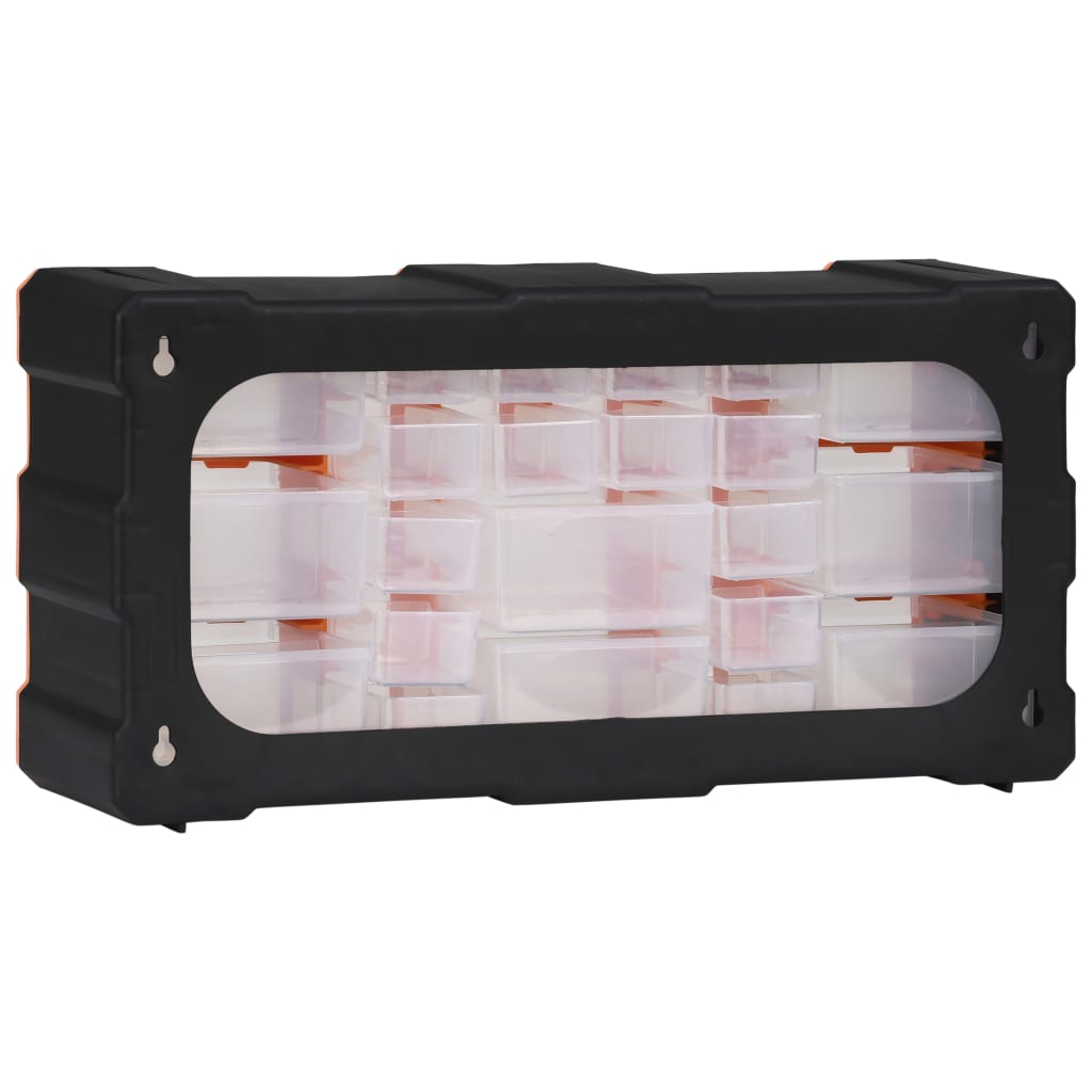 vidaXL Multi-drawer Organiser with 22 Drawers 49x16x25.5 cm