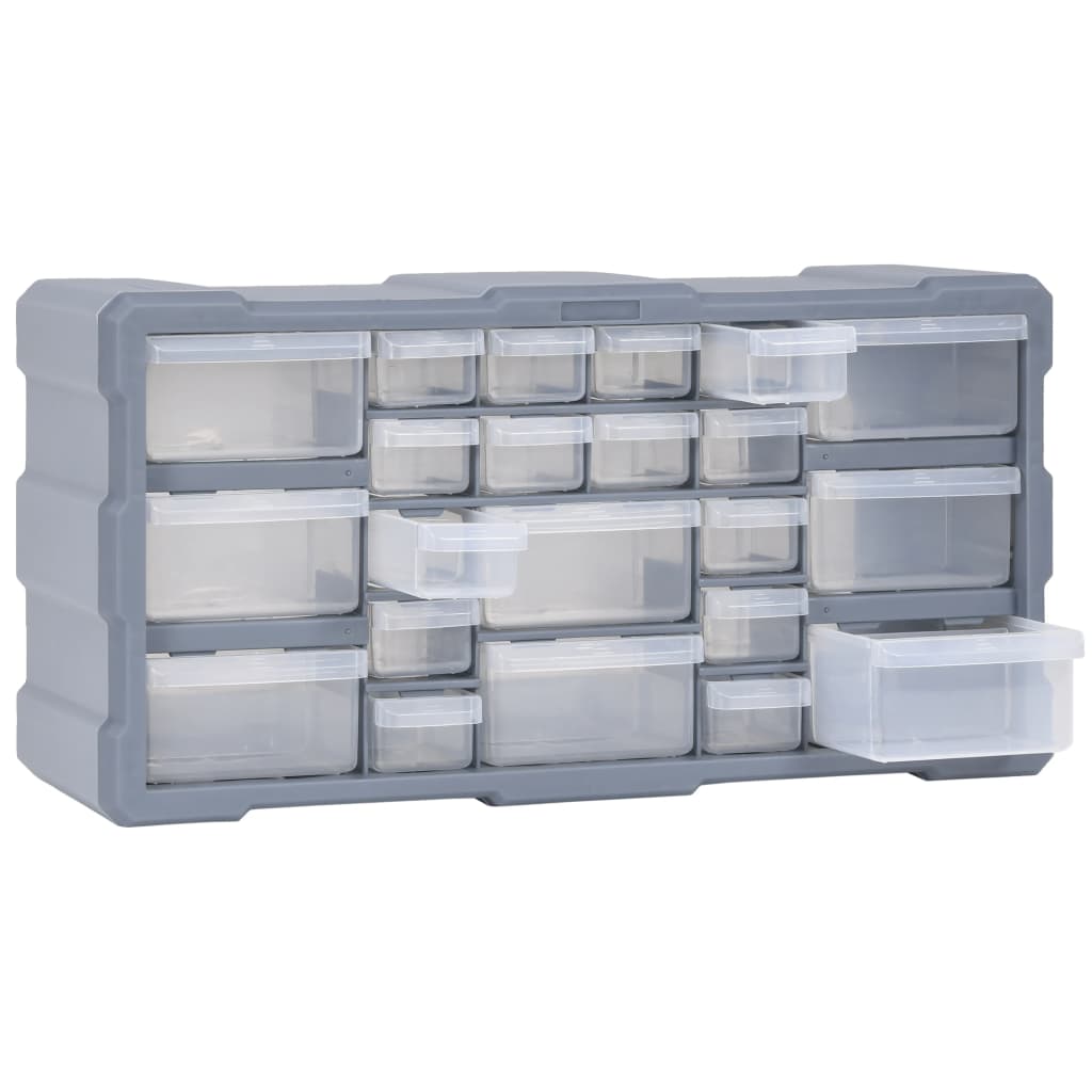 vidaXL Multi-drawer Organiser with 22 Drawers 49x16x25.5 cm
