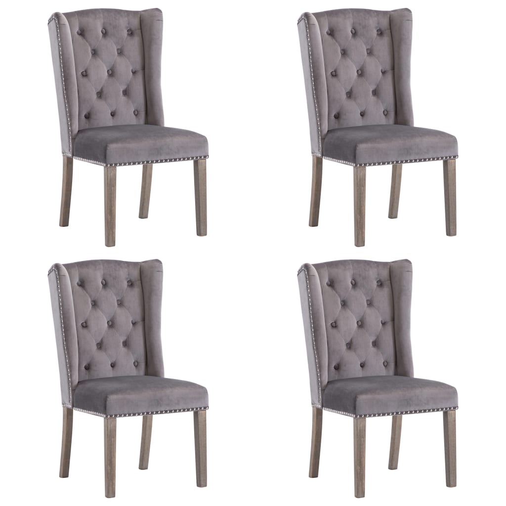 Dining Chairs 4 pcs  Velvet