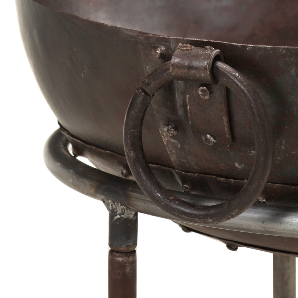 vidaXL Rustic Fire Pit �� 40 cm Iron