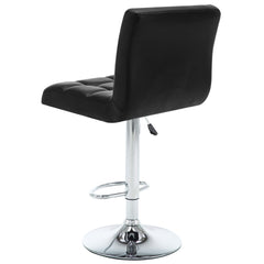 vidaXL Bar Stools 2 pcs Black Faux Leather