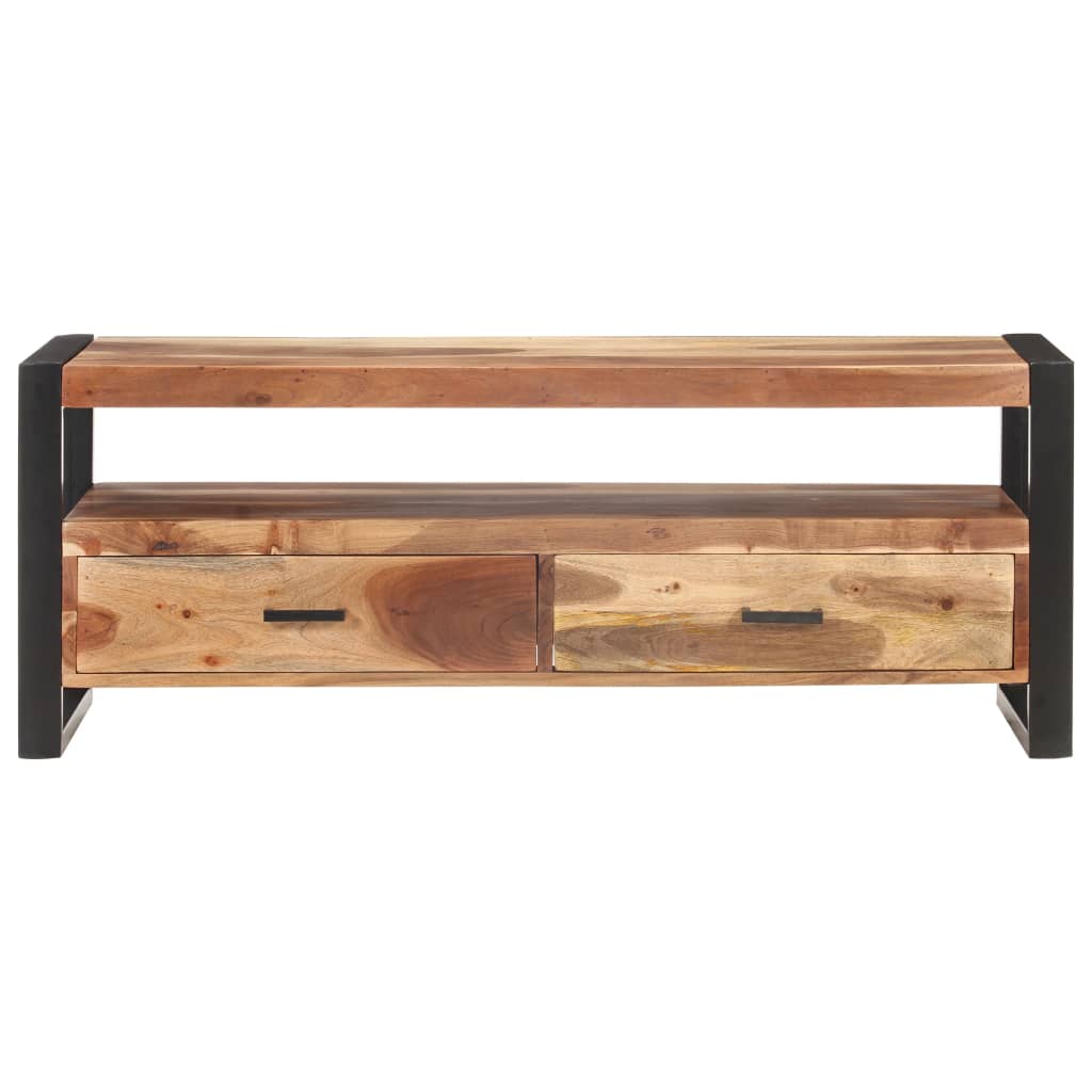 vidaXL TV Cabinet 120x35x45 cm Solid Wood with Honey Finish