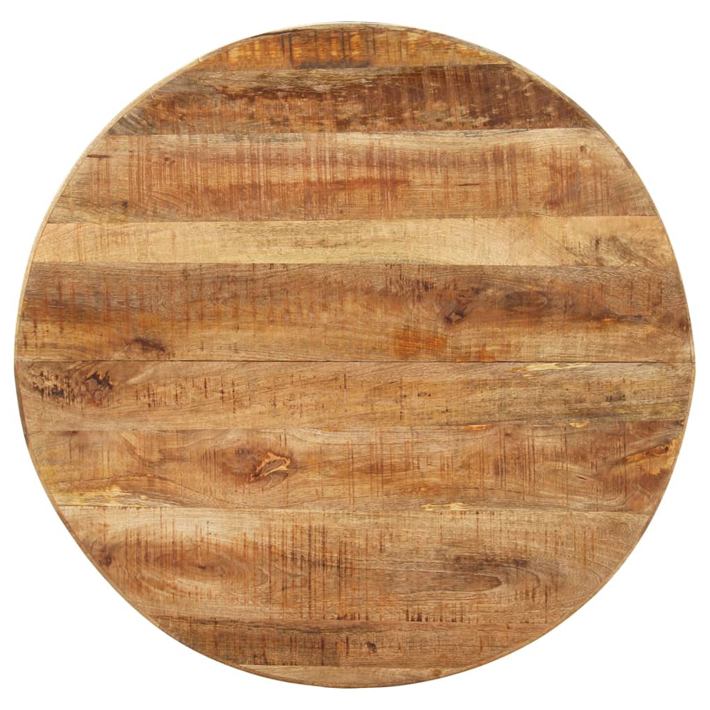 vidaXL Dining Table Round 100x100x75 cm Rough Mango Wood