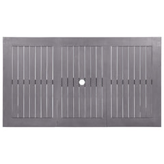 vidaXL Garden Table Grey Wash 140x80x74 cm Solid Acacia Wood
