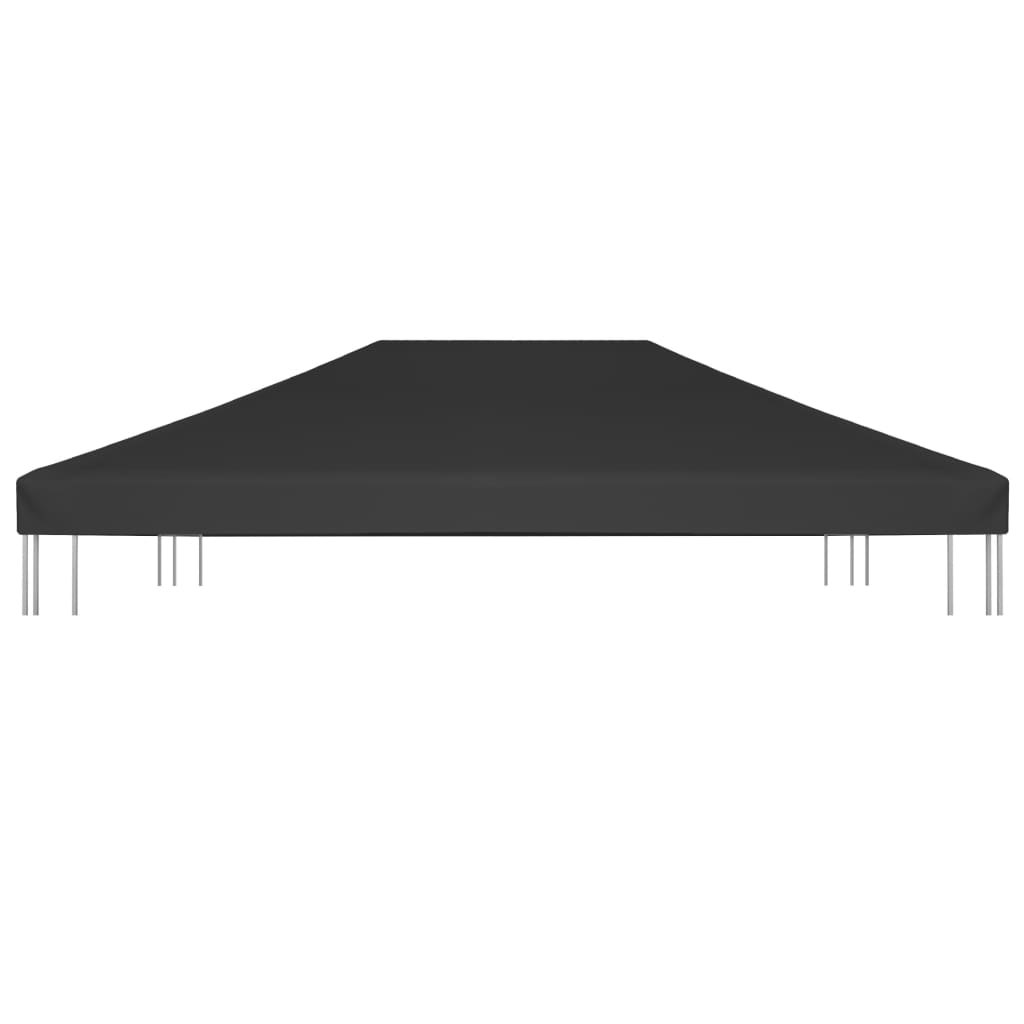 vidaXL Gazebo Top Cover 270 g/m² 4x3 m Black