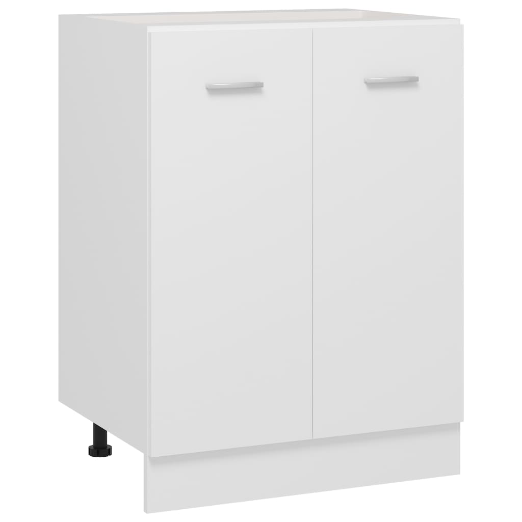 vidaXL Bottom Cabinet Black 60x46x81.5 cm Engineered Wood