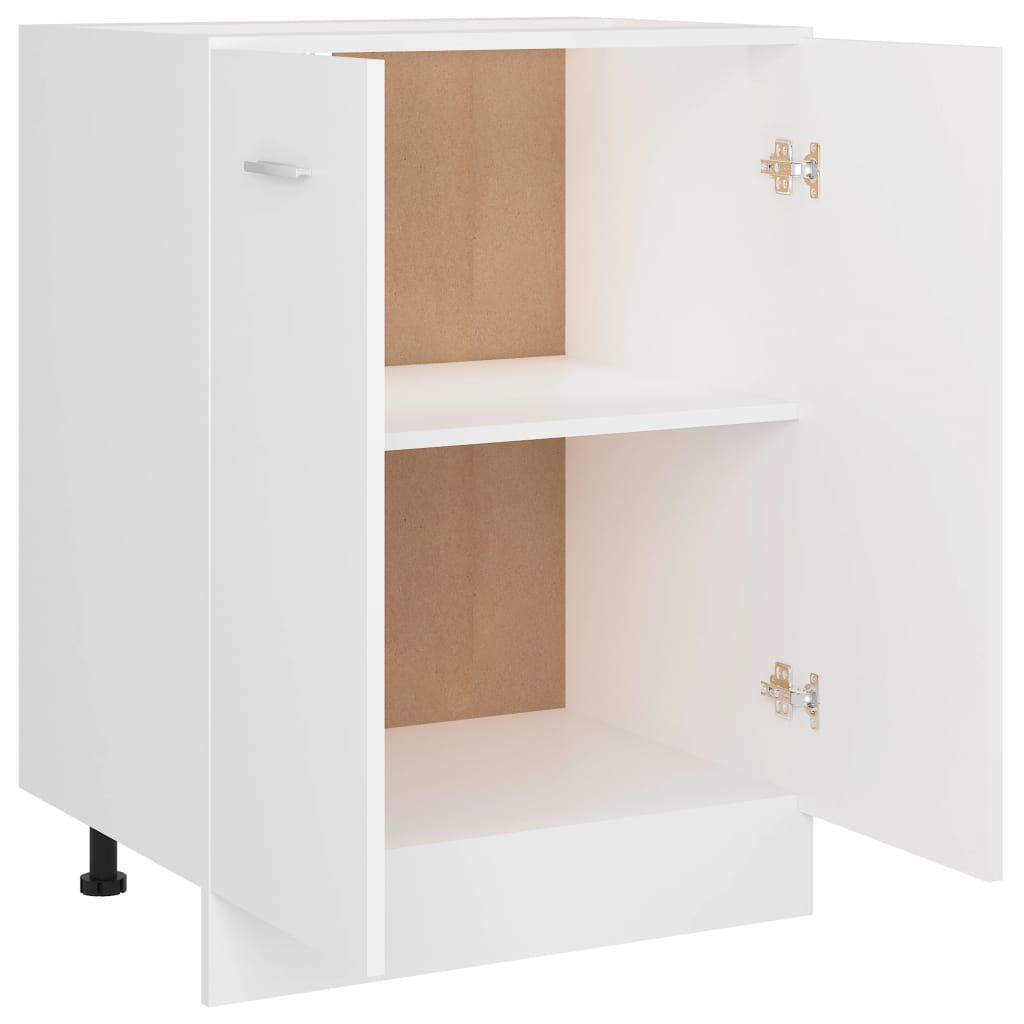 vidaXL Bottom Cabinet Black 60x46x81.5 cm Engineered Wood