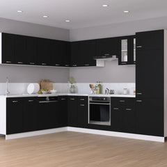 vidaXL Sink Bottom Cabinet Lyon Black 80x46x81.5 cm Engineered Wood