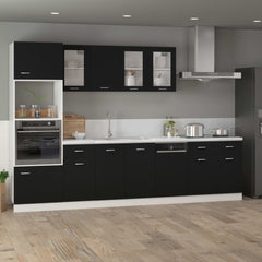 vidaXL Drawer Bottom Cabinet Black 80x46x81.5 cm Engineered Wood
