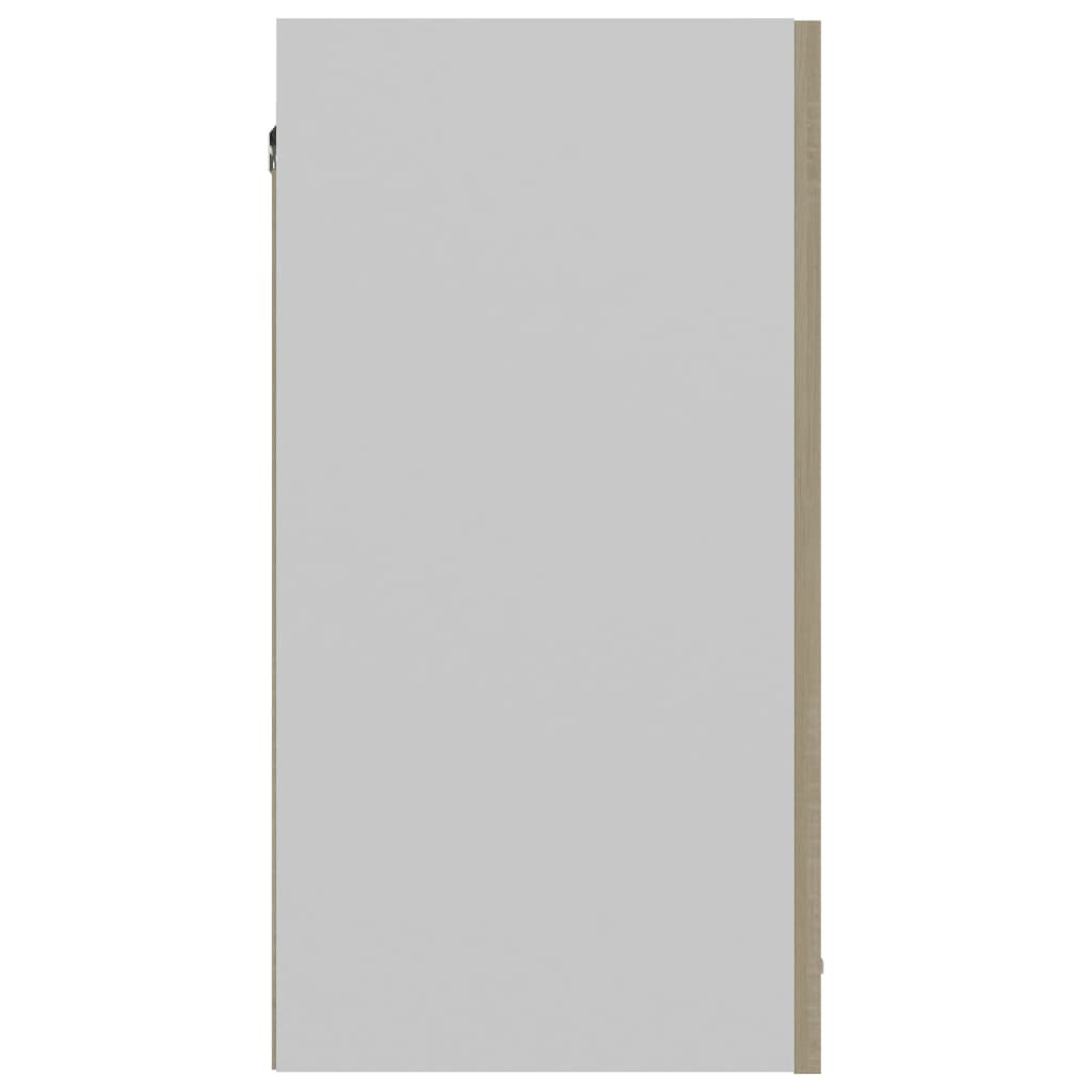 vidaXL Hanging Cabinet Lyon Black 80x31x60 cm Engineered Wood