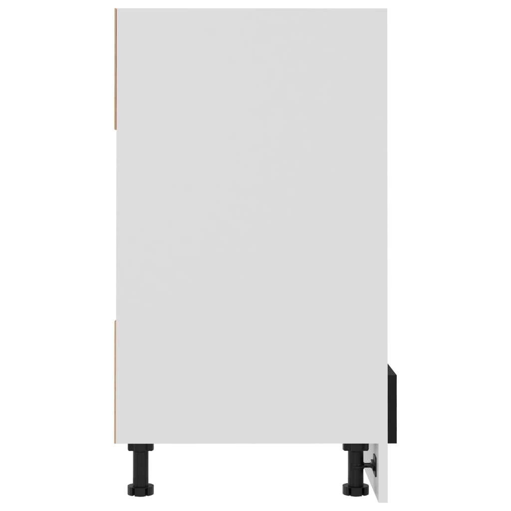 vidaXL Oven Cabinet Riga Black 60x46x81.5 cm Engineered Wood