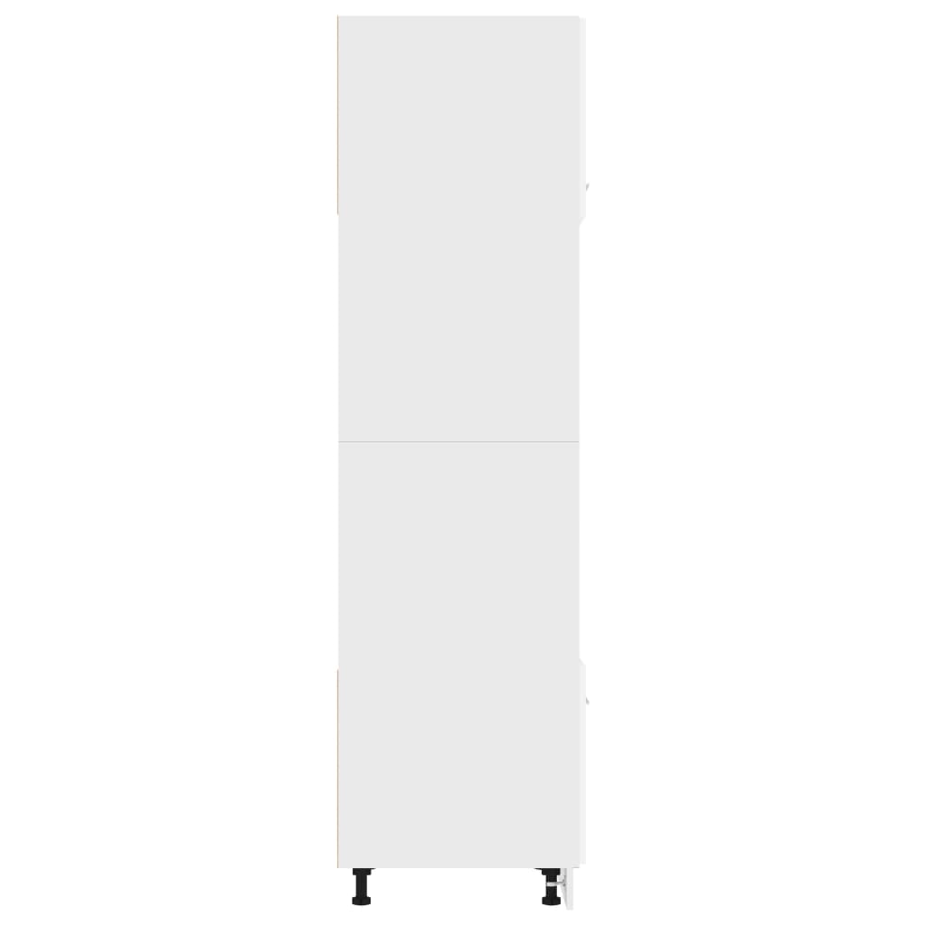 vidaXL Microwave Cabinet Lyon Black 60x57x207 cm Engineered Wood
