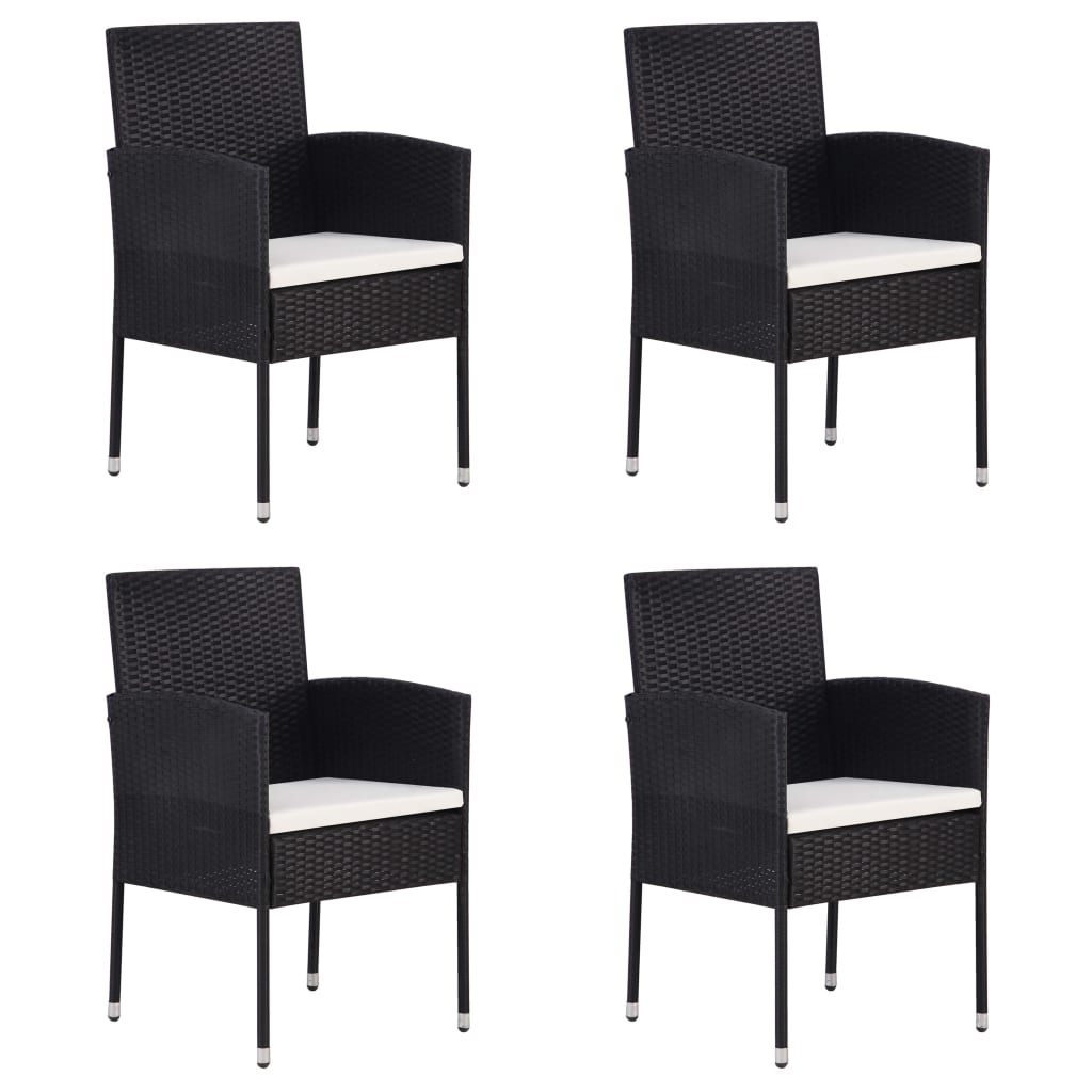 Garden Chairs 4 pcs Poly Rattan