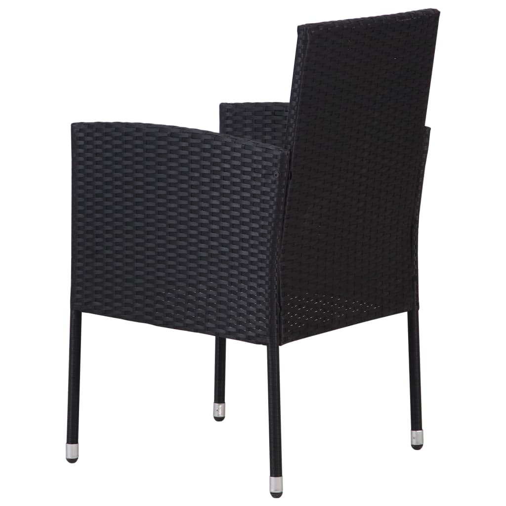 Garden Chairs 4 pcs Poly Rattan