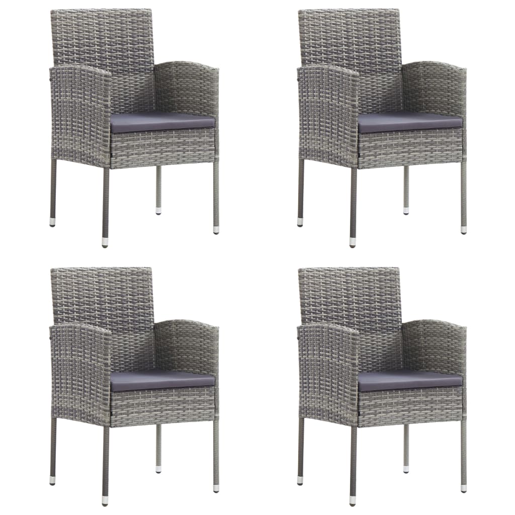 Garden Chairs 4 pcs Poly Rattan