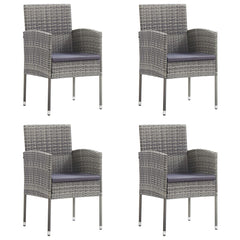 Garden Chairs 4 pcs Poly Rattan