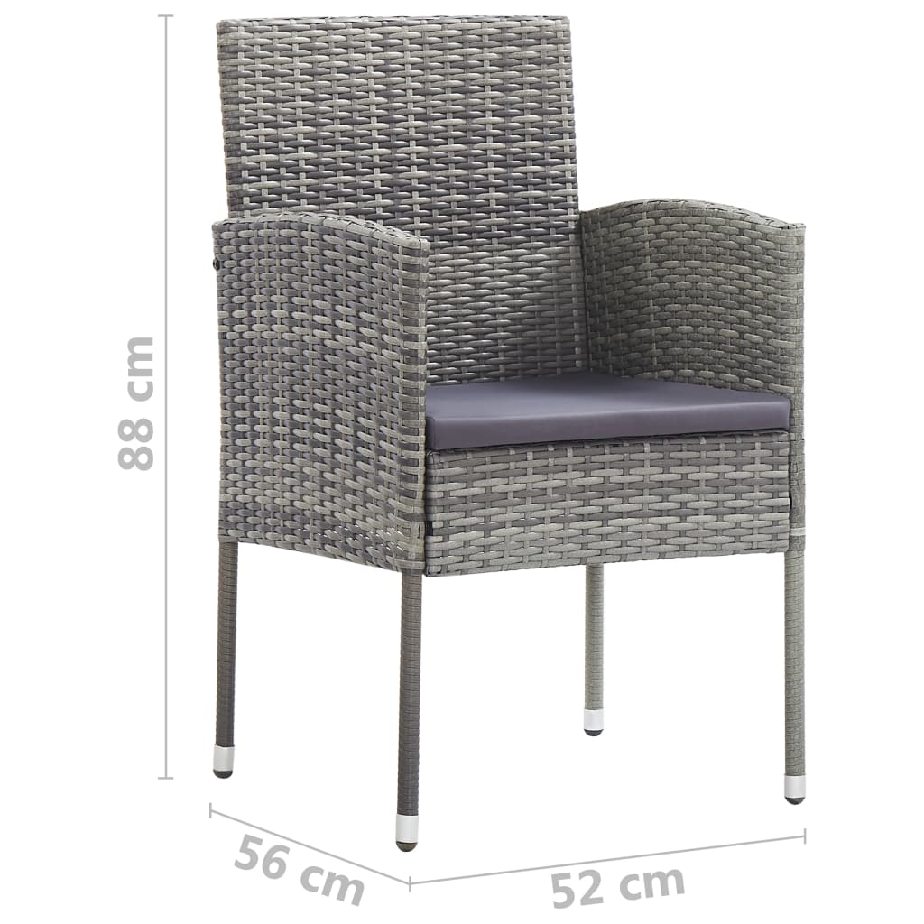 Garden Chairs 4 pcs Poly Rattan
