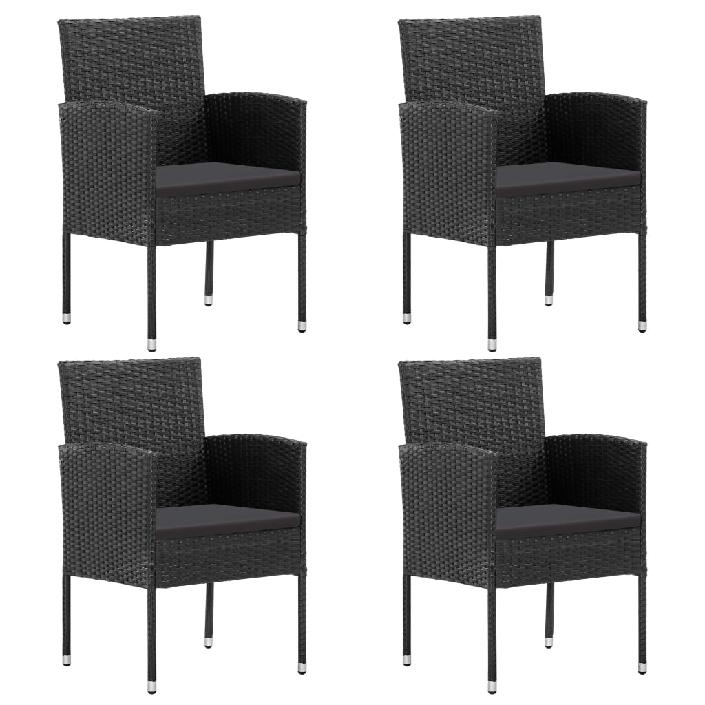 Garden Chairs 4 pcs Poly Rattan