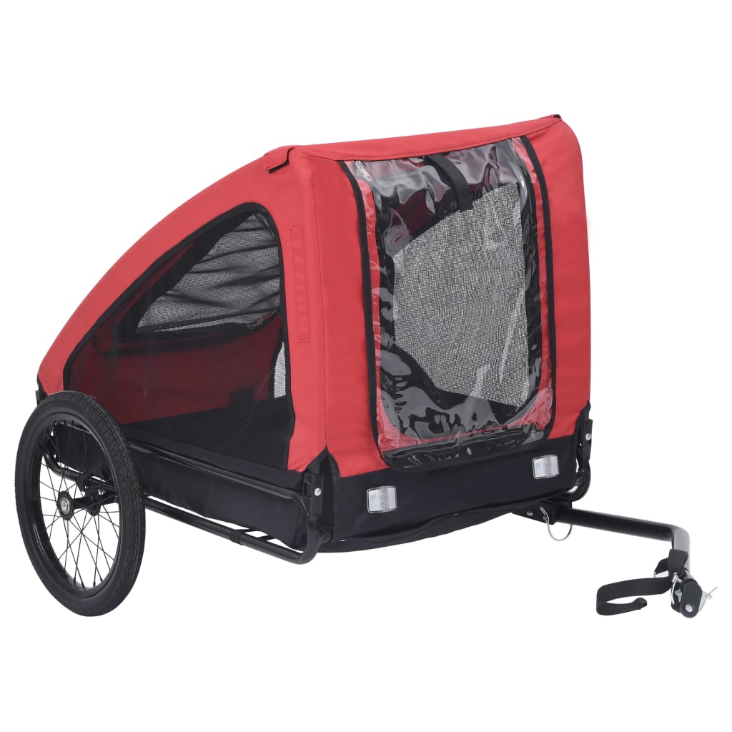 vidaXL Pet Bike Trailer Blue and Black