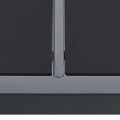 vidaXL Outdoor Dining Table Anthracite 150x90x74 cm Steel