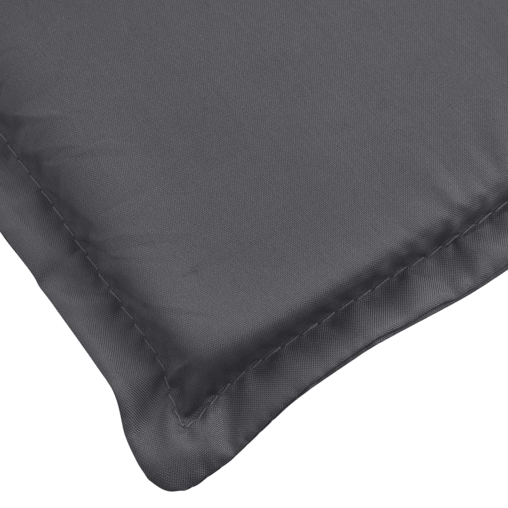 vidaXL Sun Lounger Cushion Anthracite 186x58x4cm Oxford Fabric