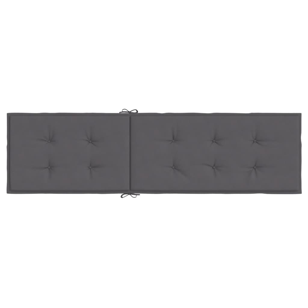 vidaXL Deck Chair Cushion Anthracite (75+105)x50x4 cm