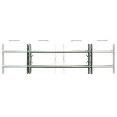 vidaXL Adjustable Security Grilles for Windows 2 pcs 1000-1500 mm