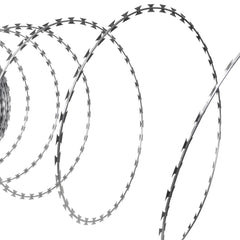 vidaXL Razor Wires Helical Wire Rolls 2 pcs Galvanized Steel 60 m