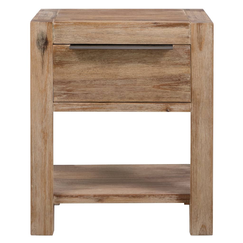 vidaXL Nightstands with Drawers 2 pcs 40x30x48 cm Solid Acacia Wood