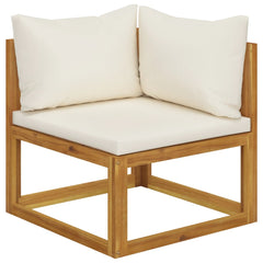 12 Piece Garden Lounge Set with Cushion  Solid Acacia Wood