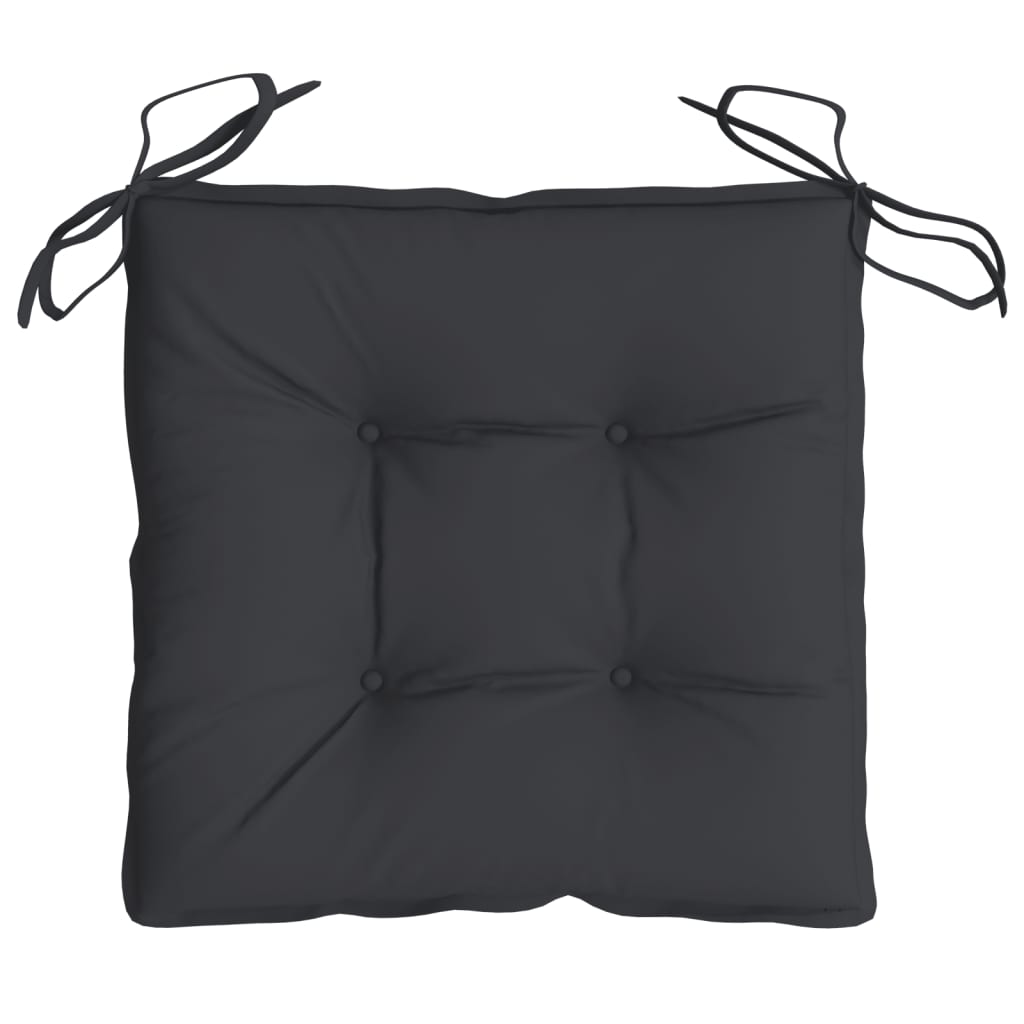 vidaXL Chair Cushions 2 pcs Anthracite 50x50x7 cm Oxford Fabric