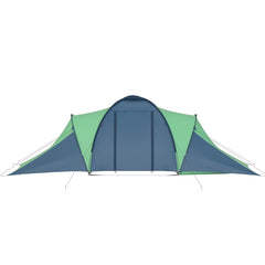 vidaXL Camping Tent 6 Persons Blue and Yellow