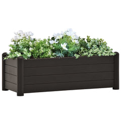 vidaXL Garden Raised Bed PP Anthracite 43x43x35 cm