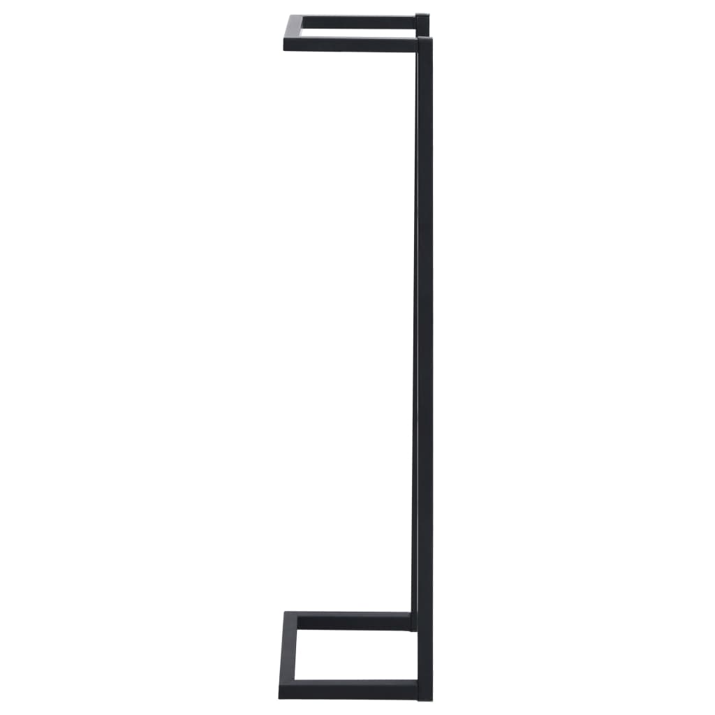 vidaXL Towel Rack Black 25x20x95 cm Iron