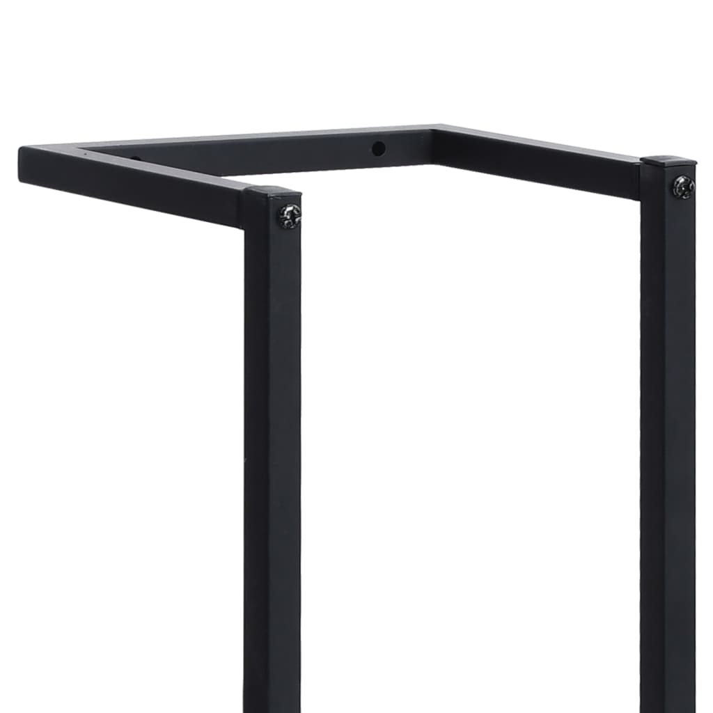 vidaXL Towel Rack Black 25x20x95 cm Iron