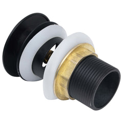 vidaXL Push Drain with Overflow Function Black 6.4x6.4x9.1 cm
