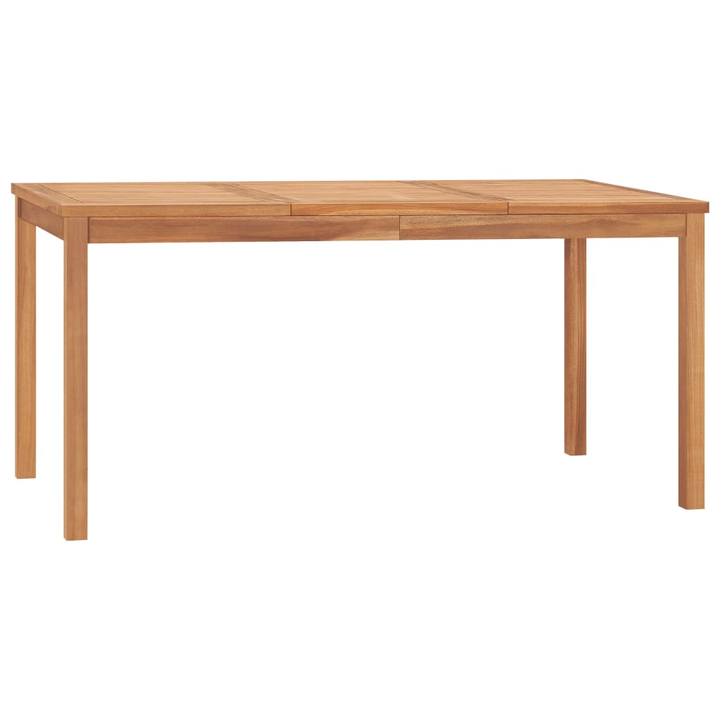 vidaXL Garden Dining Table 180x90x77 cm Solid Teak Wood