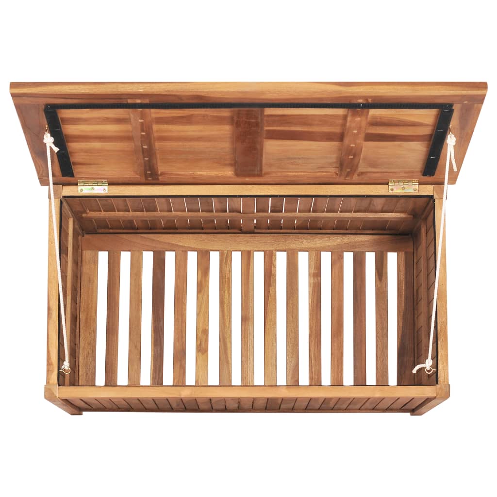 vidaXL Garden Storage Box 90x50x58 cm Solid Teak Wood